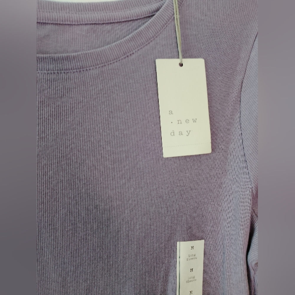 a new day Lavender Long Sleeve Top - Picture 3 of 5